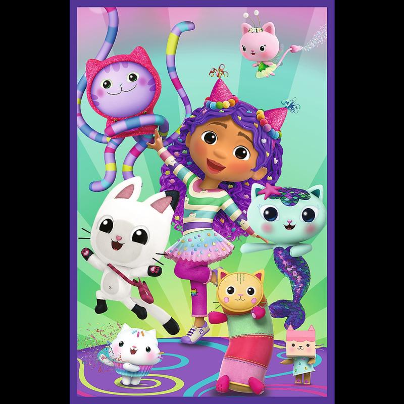 PUZZLE 3X80 TREFL KOLOROWE DNI GABBY