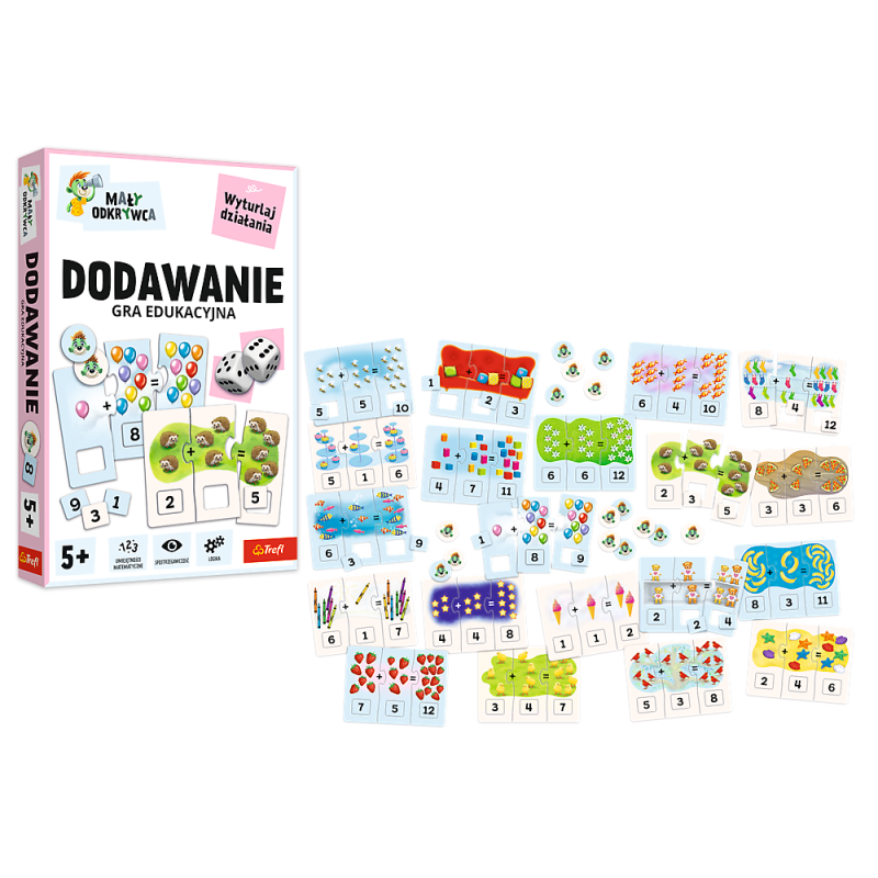 GRA TREFL DODAWANIE - MAŁY ODKRYWCA