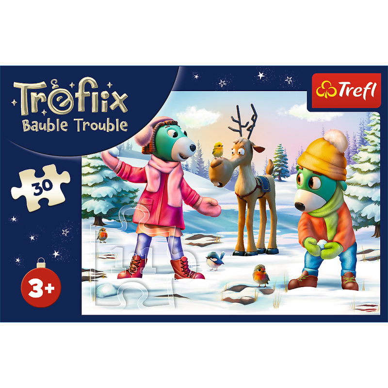 PUZZLE 30 TREFL XMAS ŚWIĄTECZNY CZAS TREFLIKÓW