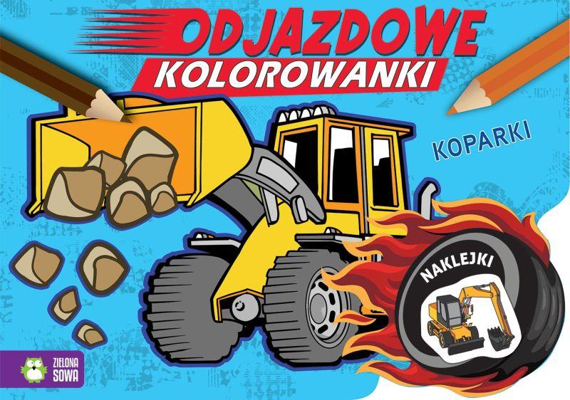 KSIĄŻECZKA ODJAZDOWE KOLOROWANKI.KOPARKI