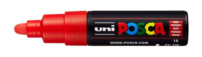 MARKER UNI PC-7M POSCA CZERWONY NR 15