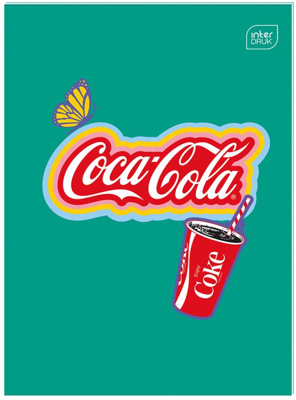 ZESZYT DO SŁÓWEK A6/32 MAT+ UV COCA COLA