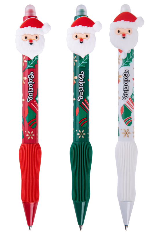 DŁUGOPIS PATIO WYMAZYWALNY XMAS A/36 AUTOMATYCZNY GRIP COLORINO #ŚWIĘTA