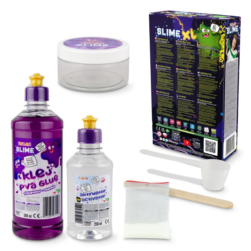 ZESTAW SUPER SLIME XL-ŚWIECĄCY W CIEMNOŚCI TUBAN