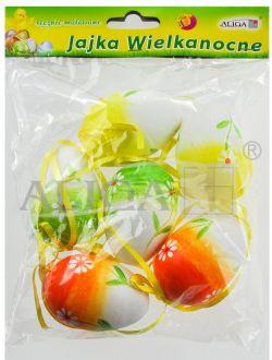 JAJKA PLASTIKOWE 6CM RĘCZNIE MALOWANE A6 WIELKANOC
