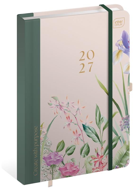 KALENDARZ KSIĄŻKOWY A5 192 HYBRYDA GARDEN 2027