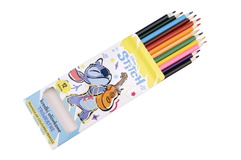 KREDKI OŁÓWKOWE 12 BENIAMIN TRÓJKĄTNE STITCH