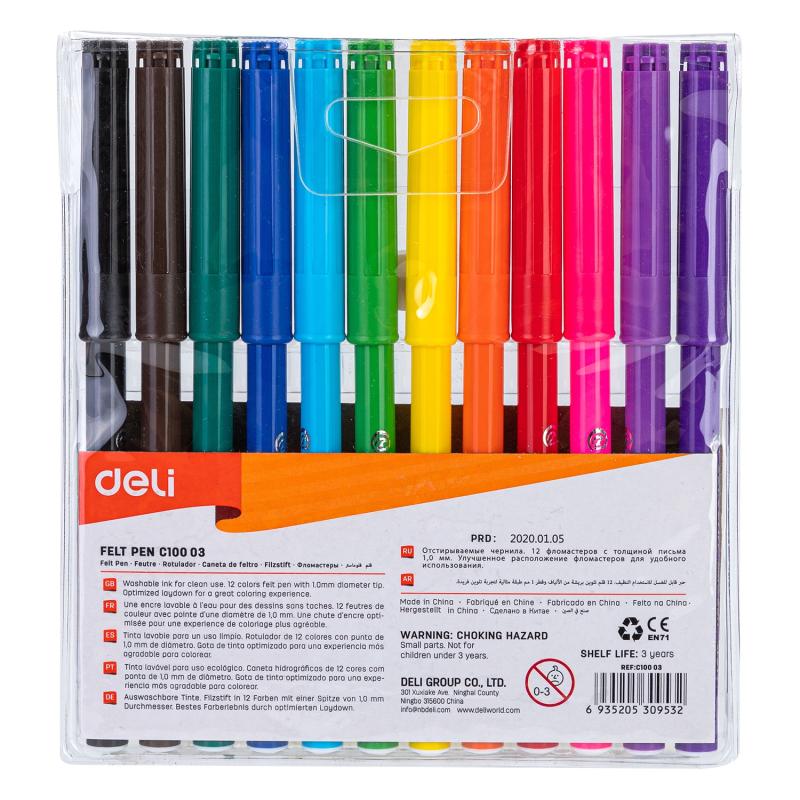 FLAMASTRY 12 COLORUN DELI