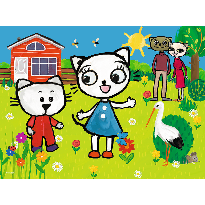 PUZZLE 30 TREFL PRZYGODY KICI KOCI