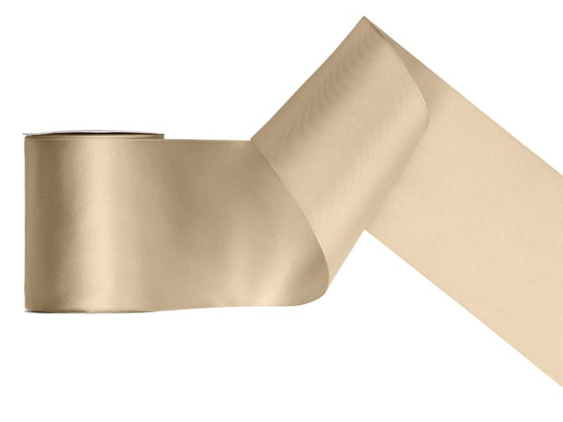 TASIEMKA SATYNOWA 100MM/25 ZIMNY ZŁOTY