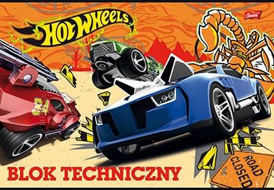 BLOK TECHNICZNY A4 HOT WHEELS