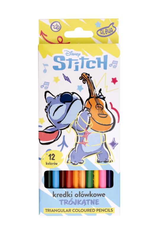 KREDKI OŁÓWKOWE 12 BENIAMIN TRÓJKĄTNE STITCH