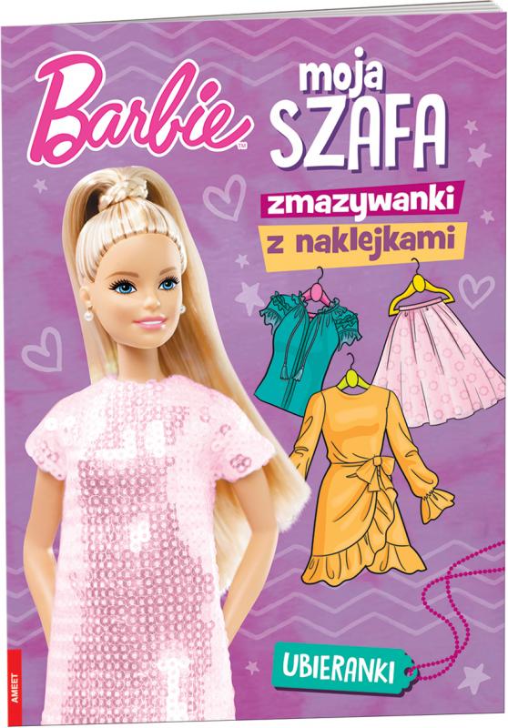 KSIĄŻECZKA BARBIE. MOJA SZAFA. ZMAZYWANKI Z NAKLEJKAMI