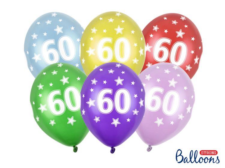 BALONY STRONG 60TH BDAY METALLIC MIX A'50