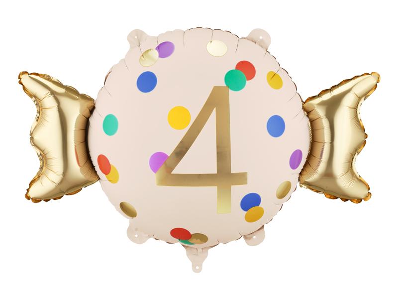 BALON FOLIOWY CUKIEREK 4 61X37CM MIX