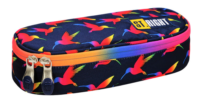 PIÓRNIK SASZETKA USZTYWNIONA Z WEWNĘTRZNĄ KLAPKĄ STRIGHT PC-01 RAINBOW