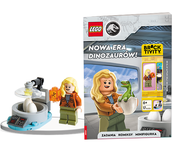 KSIĄŻECZKA LEGO JURASSIC WORLD. NOWA ERA DINOZAURÓW