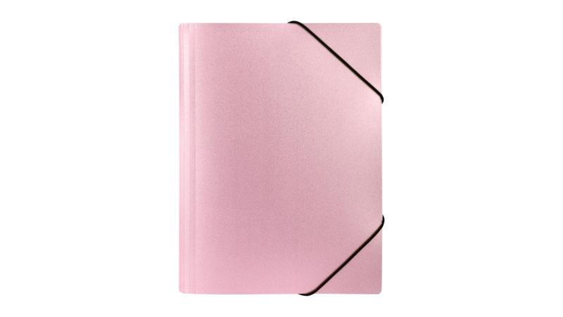TECZKA Z GUMKĄ A4 PP STARDUST PINK