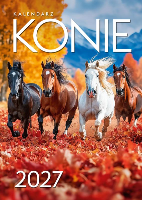 KALENDARZ ŚCIENNY A4 KONIE AREX