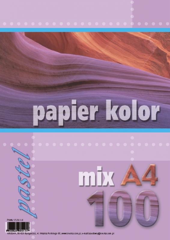 PAPIER KS.A4/100 PASTEL MIX KRESKA