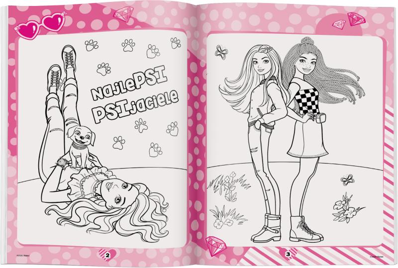 KSIĄŻECZKA MATTEL BARBIE. KOLORUJĘ!