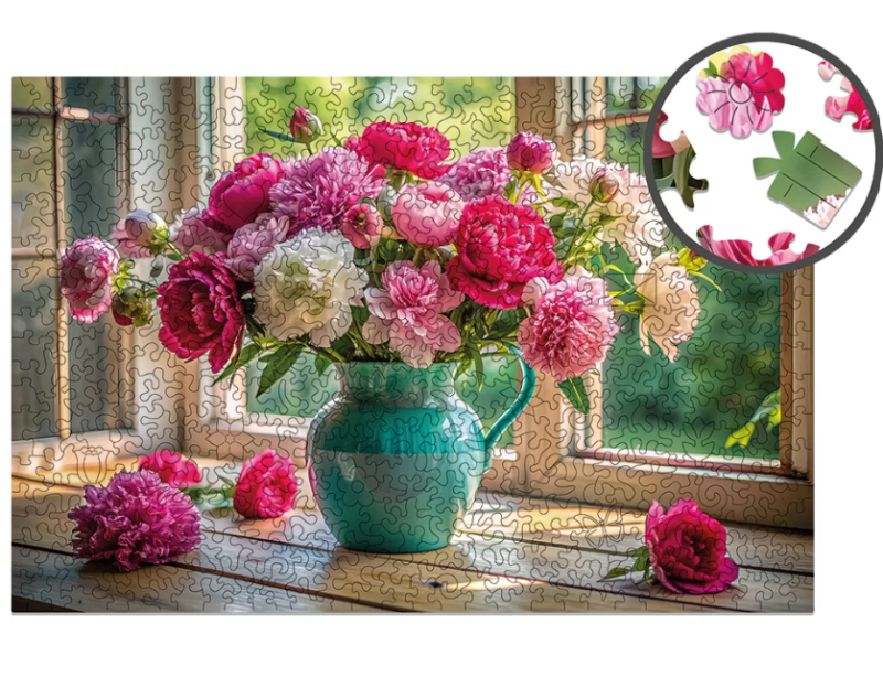 PUZZLE DREWNIANE MILLIWOOD KWITNĄCE OKNO