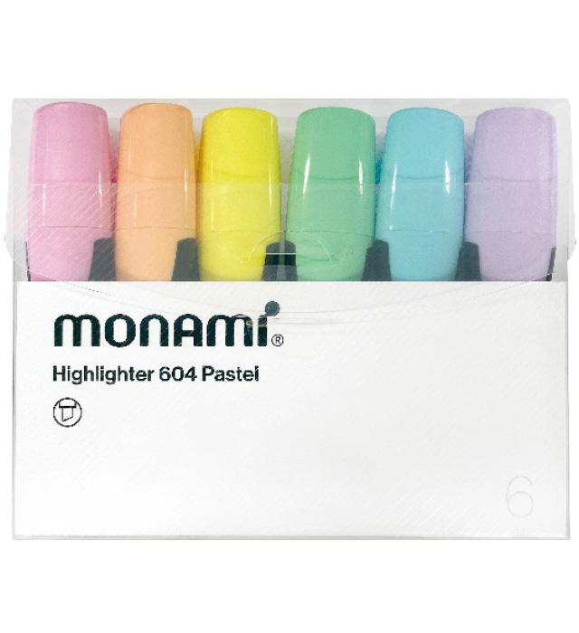 ZAKREŚLACZ 604 6 KOL. PASTEL MONAMI 2063249506