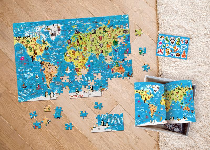 PUZZLE 250 KIDS 5 WORLD MAP