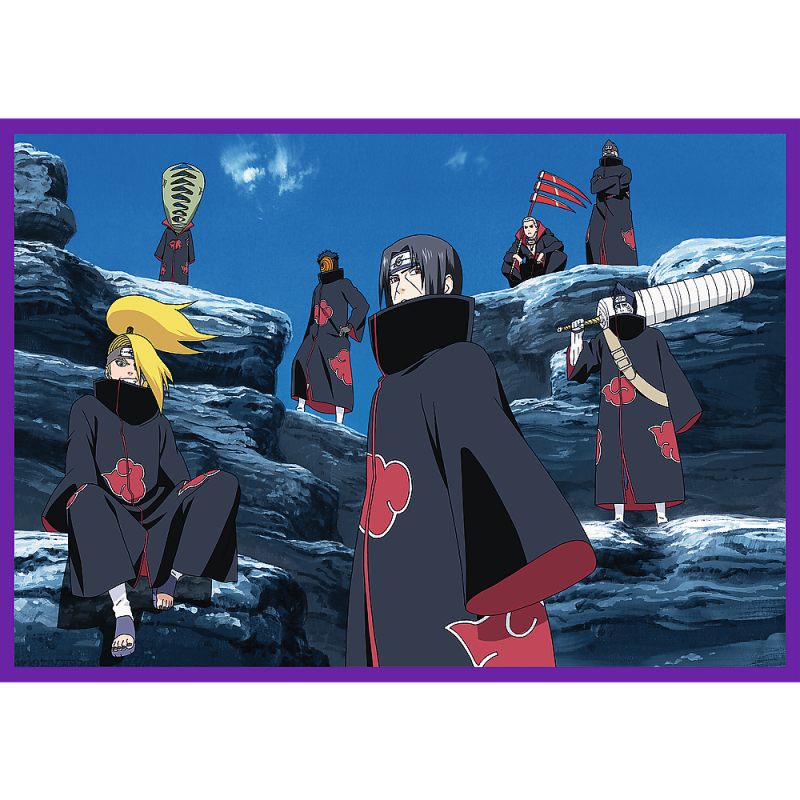 PUZZLE 4 x 250 TREFL 4x250 PRZYGODY NARUTO UZUMAKI
