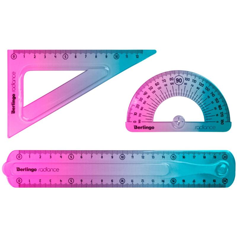 ZESTAW GEOMETRYCZNY BERLINGO RADIANCE RÓŻOWO-NIEBIESKI