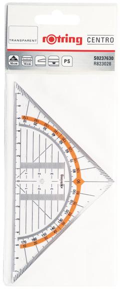 EKIERKA GEOMETR.16CM/45 ROTRING