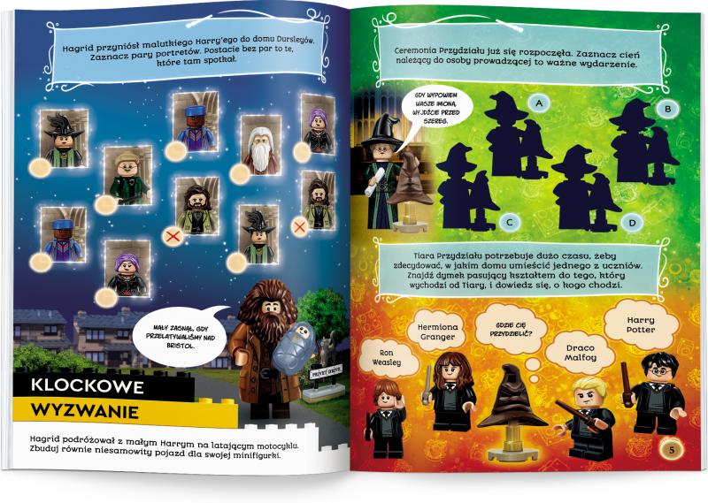 KSIĄŻECZKA LEGO HARRY POTTER. CEREMONIA PRZYDZIAŁU