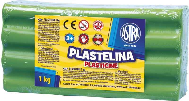 PLASTELINA 1KG ASTRA JASNOZIELONA