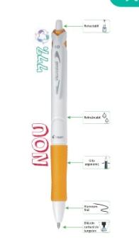DŁUGOPIS PILOT ACROBALL M WHITE A/36