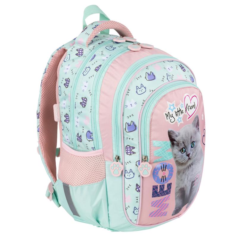 PLECAK 4-KOMOROWY MY LITTLE FRIEND FLUFFY KITTYK BPL-58
