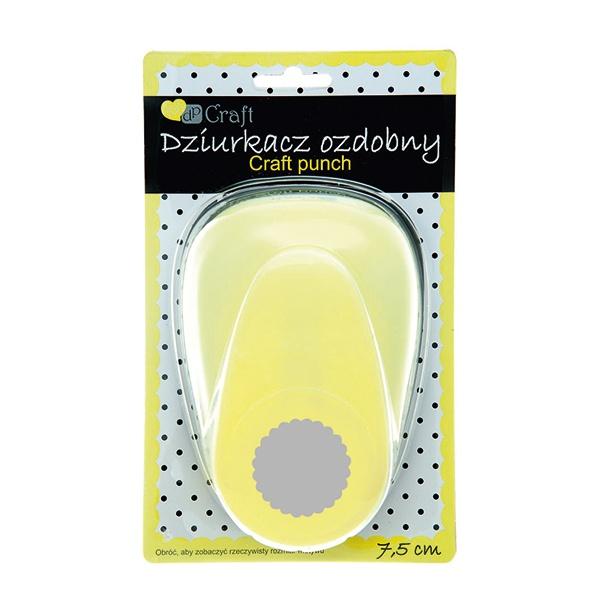 DZIURKACZ OZDOBNY 7,5CM KÓŁKO Z FALBANKĄ