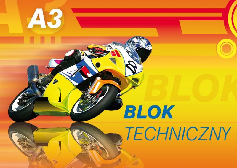 BLOK TECHNICZNY A3/10 BIAŁY 250G KRESKA