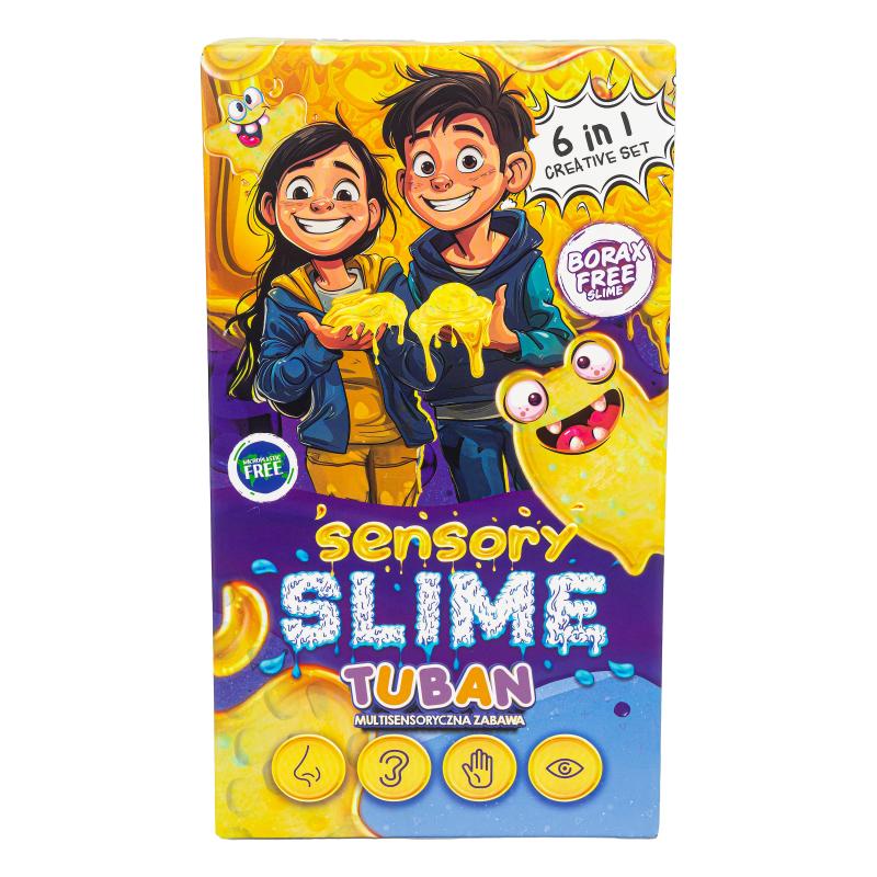 ZESTAW SLIME DIY KREATYWNY KARTON TUBAN