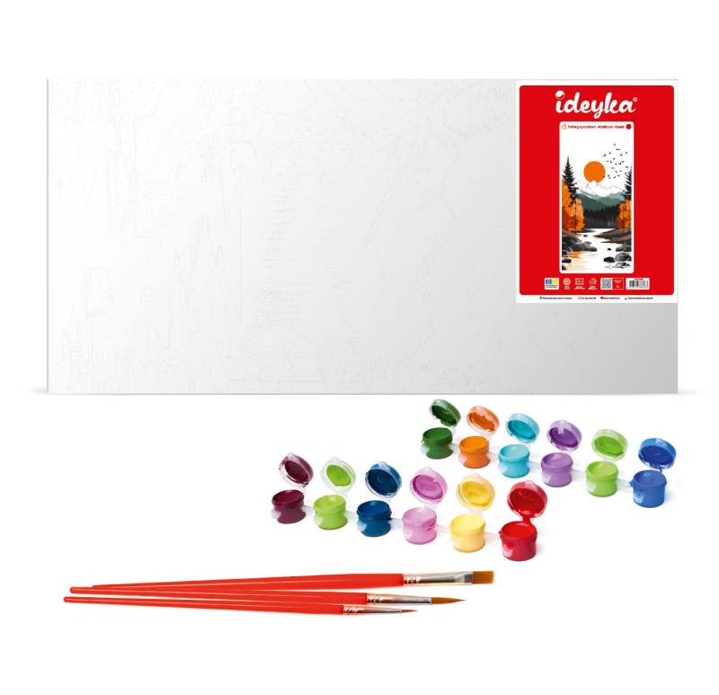 ZESTAW DO MALOWANIA PO NUMERACH BAMBUS 40X80CM
