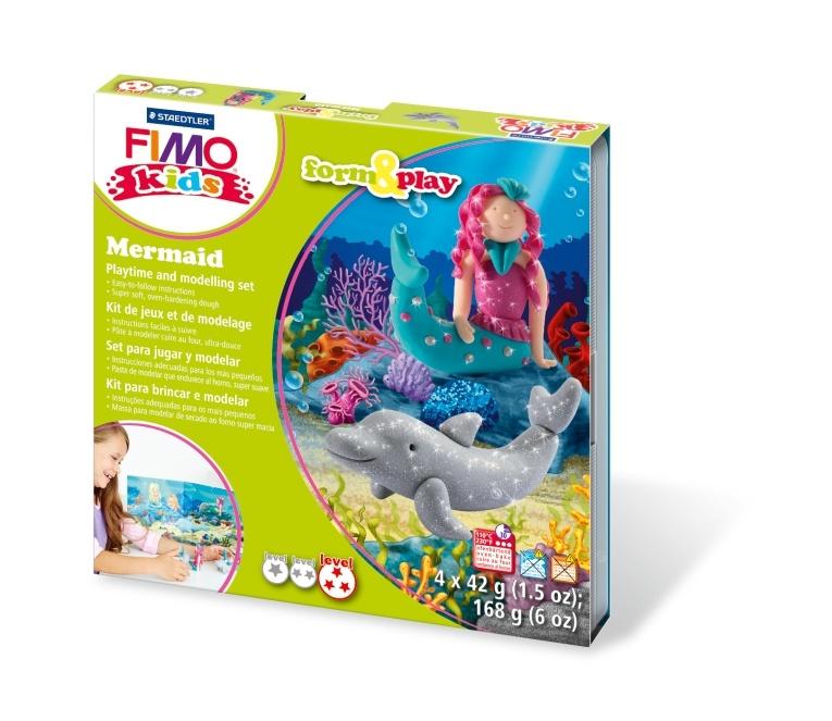 ZESTAW FIMO KIDS FORM&PLAY 4X42G SYRENKA