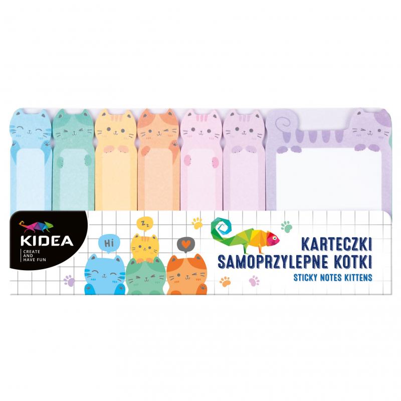 KARTECZKI SAMOPRZYLEPNE KOTKI KIDEA