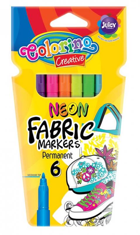 MARKER DO TKANIN 6 NEON COLORINO