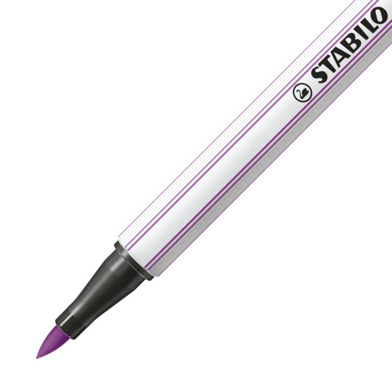 PISAKI STABILO 68 BRUSH ŚLIWKOWY