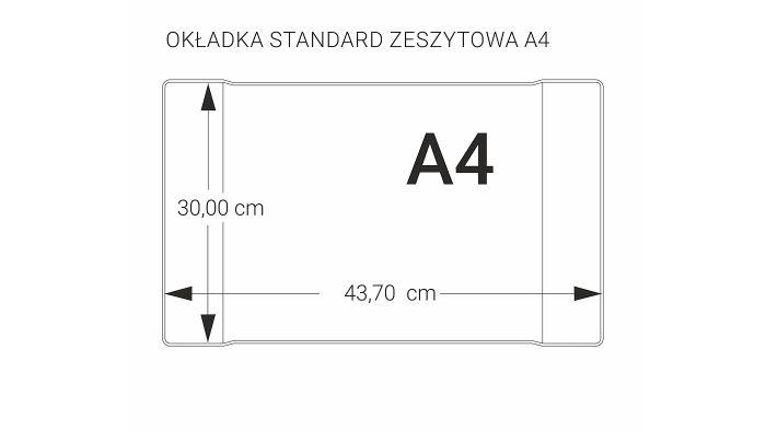 OKŁADKA A4 300 ZESZYTOWA STANDARD BEZBARWNA KOD NA SZT. 590721486994