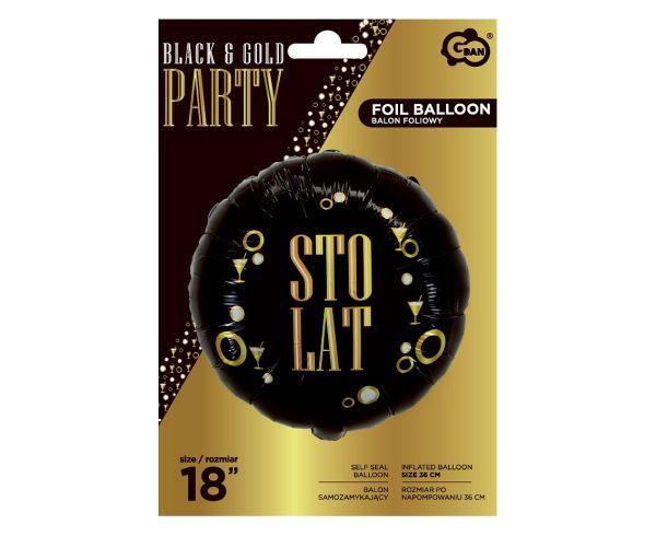 BALON FOLIOWY STO LAT B&G PARTY 18'