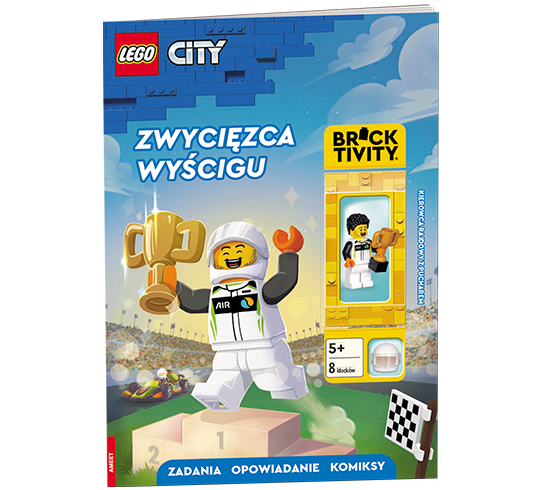 KSIĄŻECZKA LEGO CITY. ZWYCIĘZCA WYŚCIGU