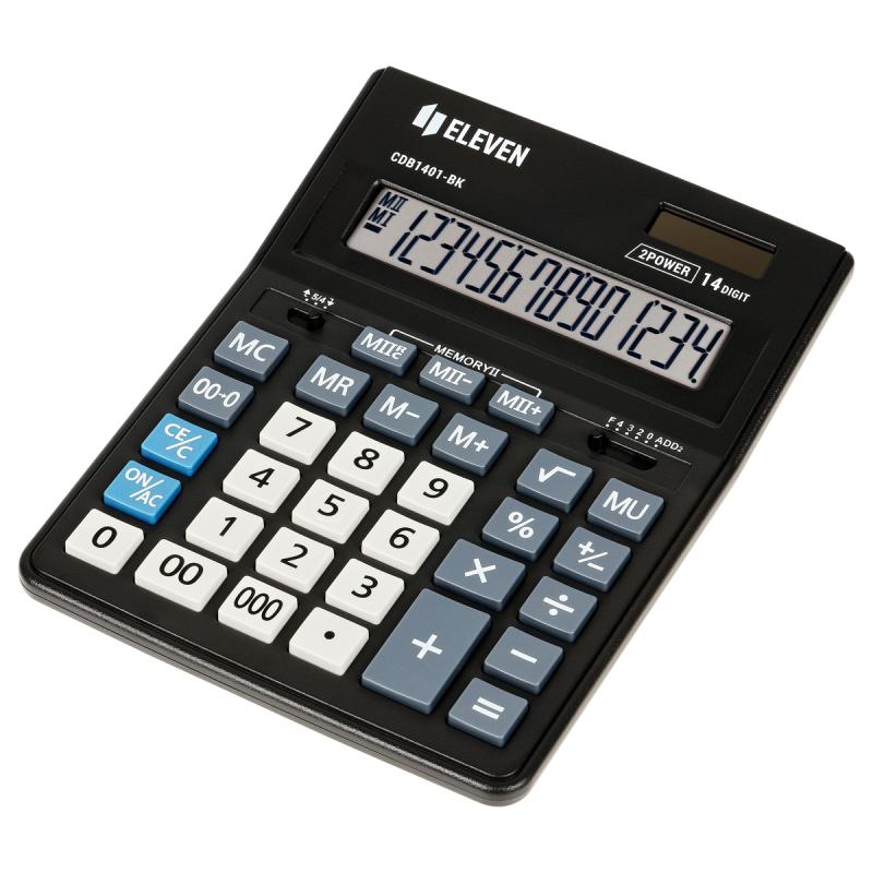 KALKULATOR ELEVEN CDB1401-BK BIUR.