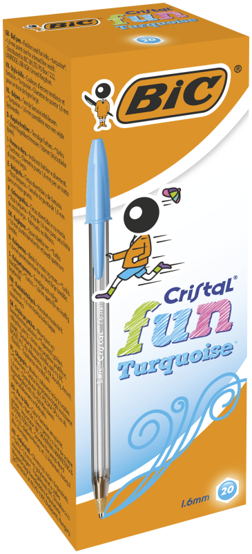 DŁUGOPIS BIC CRIST 1,6 FUN TURKUSOWY BCL B20