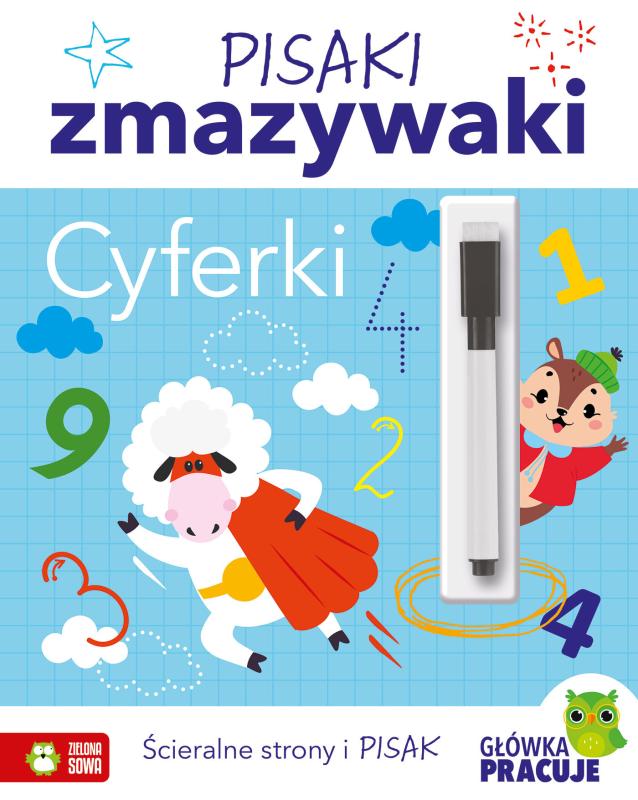 KSIĄŻECZKA PISAKI ZMAZYWAKI. CYFERKI