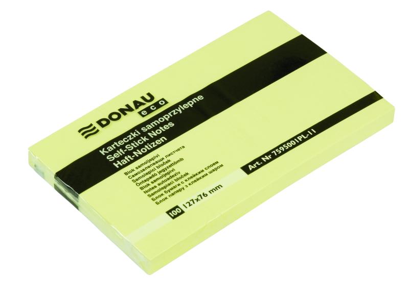 NOTES SAMOPRZ.127X76 DONAU ECO ŻÓŁTY